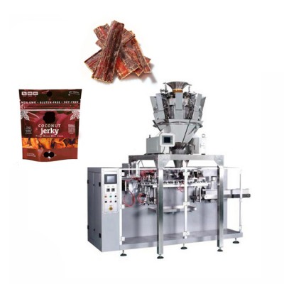 Foshan Factory Plastic Zipper Bag Packaging Machine For Beef Jerky Bags