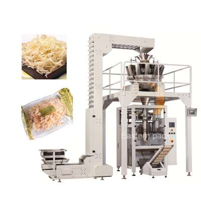 Dried squid shred China spicy snack ajm blister packaging machine operation